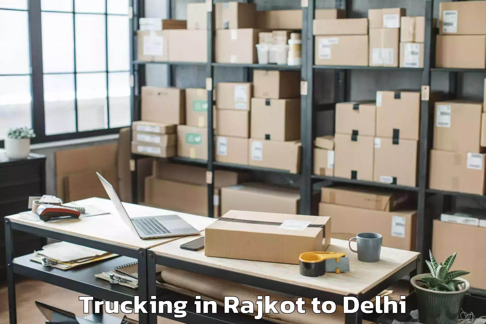 Trusted Rajkot to Chanakya Puri Trucking